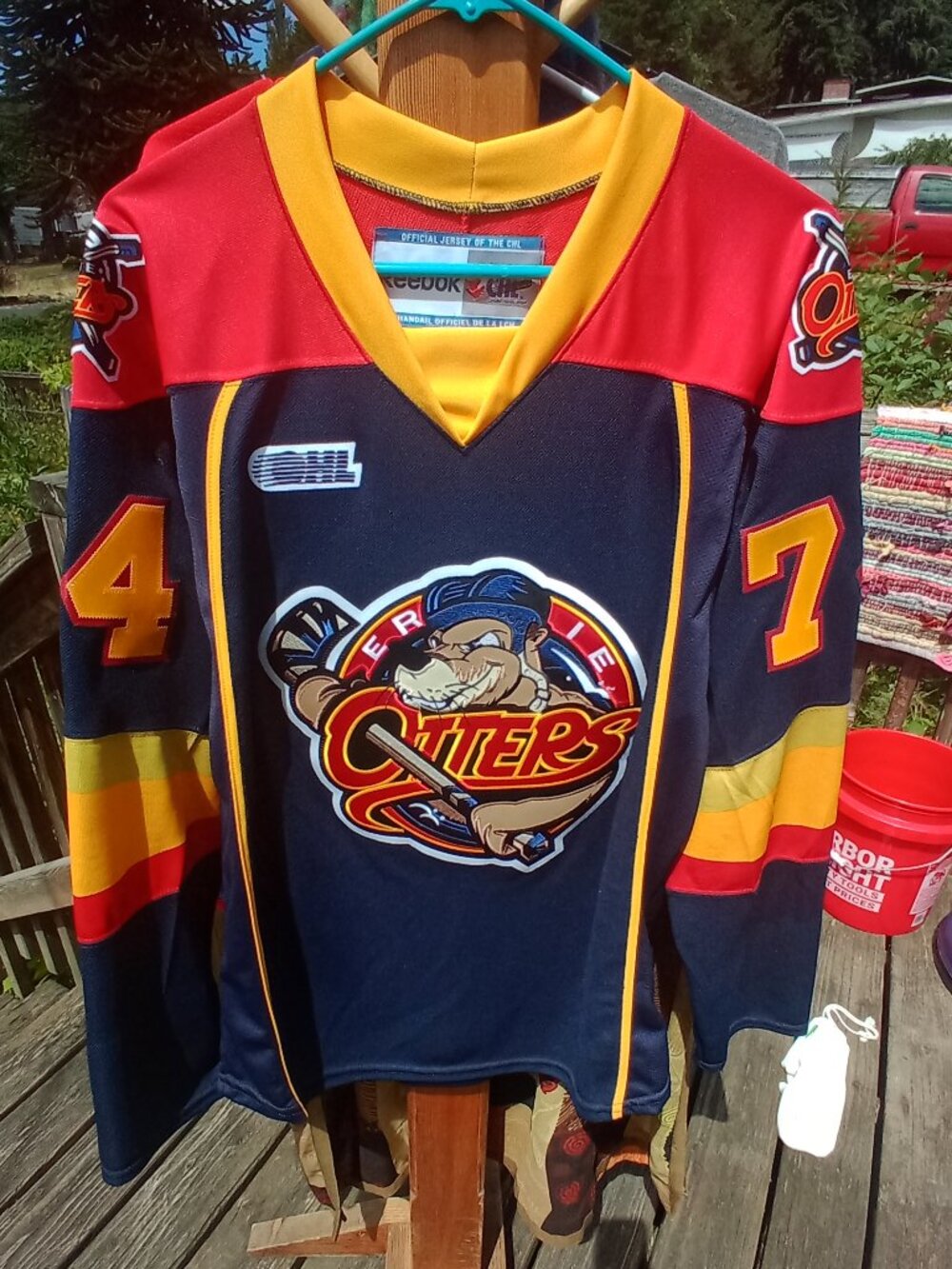 Reebok Erie Otters OHL Hockey jersey Dane fox